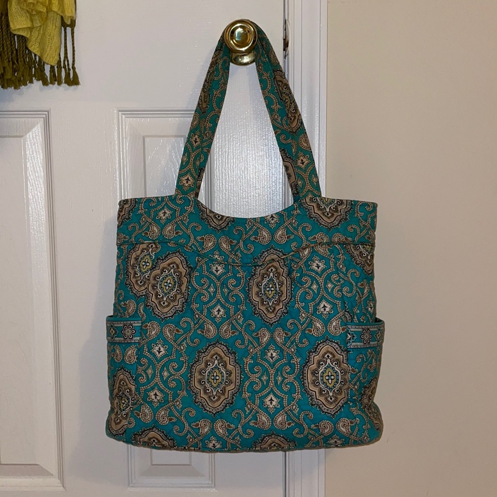 Very Bradley Totally Turquoise tote bag